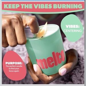 Melto Black Pepper Redwood Natural Soy Coconut Cotton Wick 50hr Burn Candle